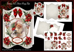 Santa 5x7 Shaped Mini Page Kit