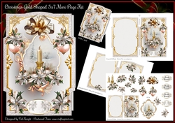 Christmas Gold - Shaped 5x7 Mini Page Kit
