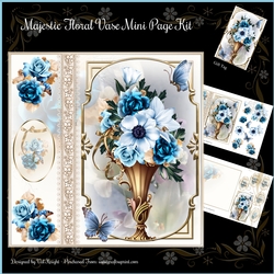 Majestic Floral Vase Mini Page Kit