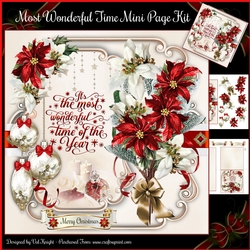 Most Wonderful Time Of The Year Christmas Mini Page Kit