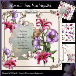 Lilies with Verse Mini Page Kit