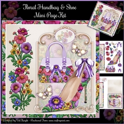 Floral Fashion Handbag & Shoe Mini Page Kit