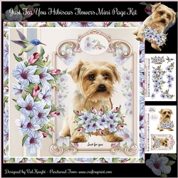 Just For You Hibiscus Flowers Mini Page Kit