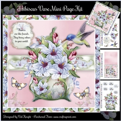 Hibiscus Vase Mini Page Kit