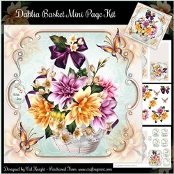 Dahlia Basket Mini Page Kit