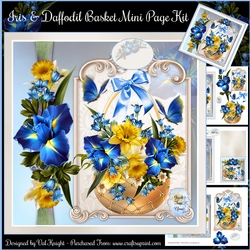 Iris & Daffodil Basket Mini Page Kit
