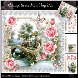 Cottage Scene Mini Page Kit