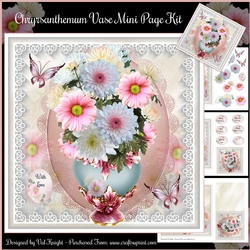 Chrysanthemum Vase Mini Page Kit