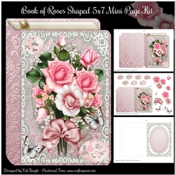 Book of Roses 5x7 Shaped Mini Page Kit