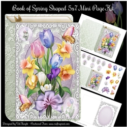 Book of Spring 5x7 Shaped Mini Page Kit