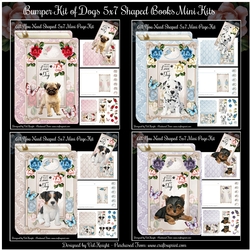 Bumper Kit of Dog 5x7 Shaped Books Mini Kits