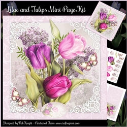 Lilac & Tulips Mini Page Kit