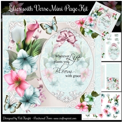 Lilies with Verse Mini Page Kit