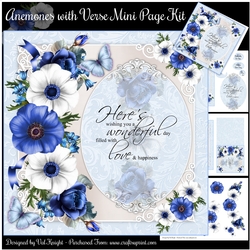 Anemones with Verse Mini Page Kit