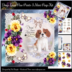 Dogs Leave Paw Prints 3 Mini Page Kit