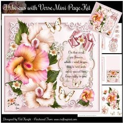 Hibiscus with verse Mini Page Kit