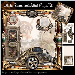 Male Steampunk Mini Page Kit