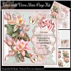 Lotus with verse Mini Page Kit