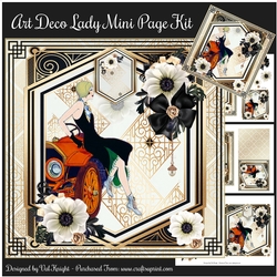 Art Deco Lady Mini Page Kit 