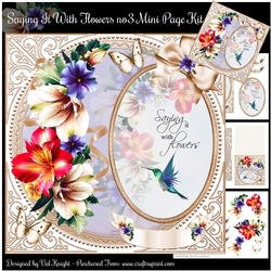 Saying It With Flowers no3 Mini Page Kit