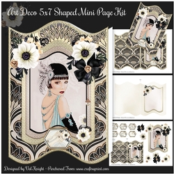 Art Deco 5x7 Shaped Mini Page Kit