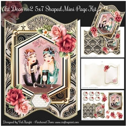 Art Deco no2 5x7 Shaped Mini Page Kit
