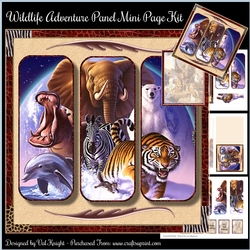 Wildlife Adventure Panelled Mini Page Kit
