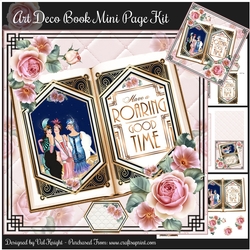 Art Deco Book Mini Page Kit