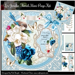 Les Jardin Floral Mini Page Kit