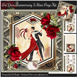Art Deco Anniversary no3 Mini Page Kit