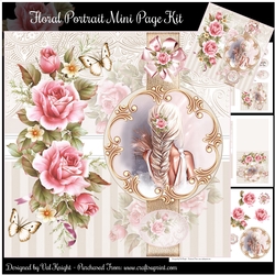 Floral Portrait Mini Page Kit
