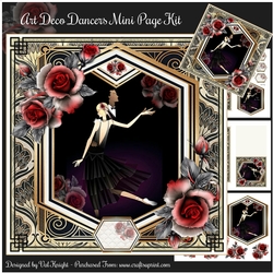 Art Deco Dancers Mini Page Kit