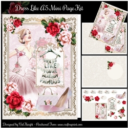 Dress Like Your Already Famous A5 Mini Page Kit