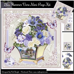 Lilac Summer Vase Mini Page Kit