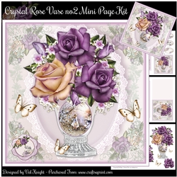 Crystal Rose Vase no2 Mini Page Kit