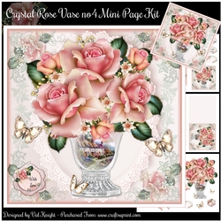 Crystal Rose Vase no4 Mini Page Kit