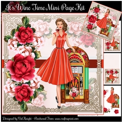 Its Wine Time Mini Page Kit