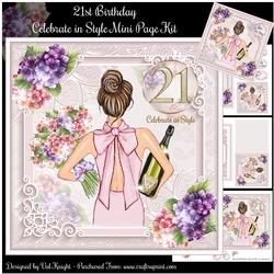 21st Birthday - Celebrate in Style Mini Page Kit
