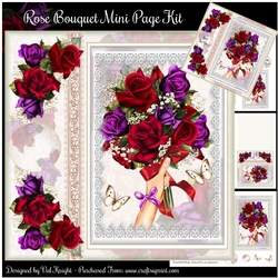 Rose Bouquet Mini Page Kit