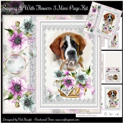 Saying It With Flowers no3 Mini Page Kit