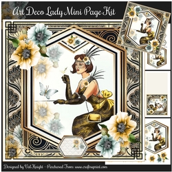 Art Deco Lady - Mini Page Kit 
