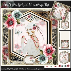 Art Deco Lady 2 - Mini Page Kit 