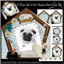 A Dogs Life 2 6x6 Shaped Mini Page Kit