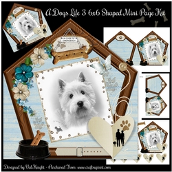 A Dogs Life 3 6x6 Shaped Mini Page Kit