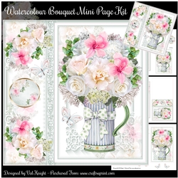 Watercolour Bouquet Mini Page Kit