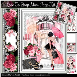 Love To Shop Mini Page Kit