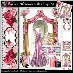 The Boudoir - Watercolour Mini Page Kit