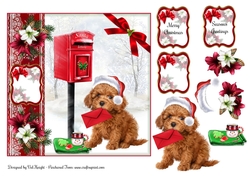 Letter To Santa Christmas Topper with Decoupage
