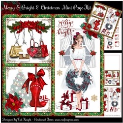 Merry & Bright 2 Christmas Mini Page Kit