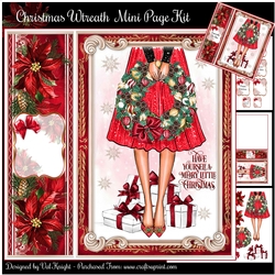 Christmas Wreath Mini Page Kit